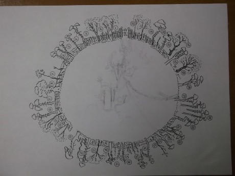 Grafický plán-schéma Pouště*Graphical map of the Desert